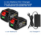 21V Akku 20000mAh - 10000mAh Lithium-Ionen-Akku für Makita, Elektrowerkzeug