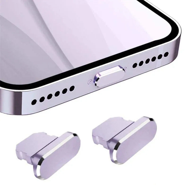 1-20pcs Metal Anti Dust Plugs Charger Dock Plug for IPhone 14 13 12 Pro Max IPad AirPods Apple Series Lightning Port Cap Covers