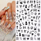 1PCS 3D Nagelzubehör, Maniküre-Nagelteile, Nageldekoration mit Liebes-Herz Aufkleber