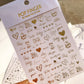 3D Nagelaufkleber, love Aufkleber, Gesicht Muster, Valentinstag Nail art Dekoration, Liebesherz