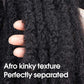 18 Zoll Ombre Marley Zöpfe Häkelhaar,  Häkelgeflecht Twist Box Afro Synthetik Jumbo Flechten Haarverlängerungen