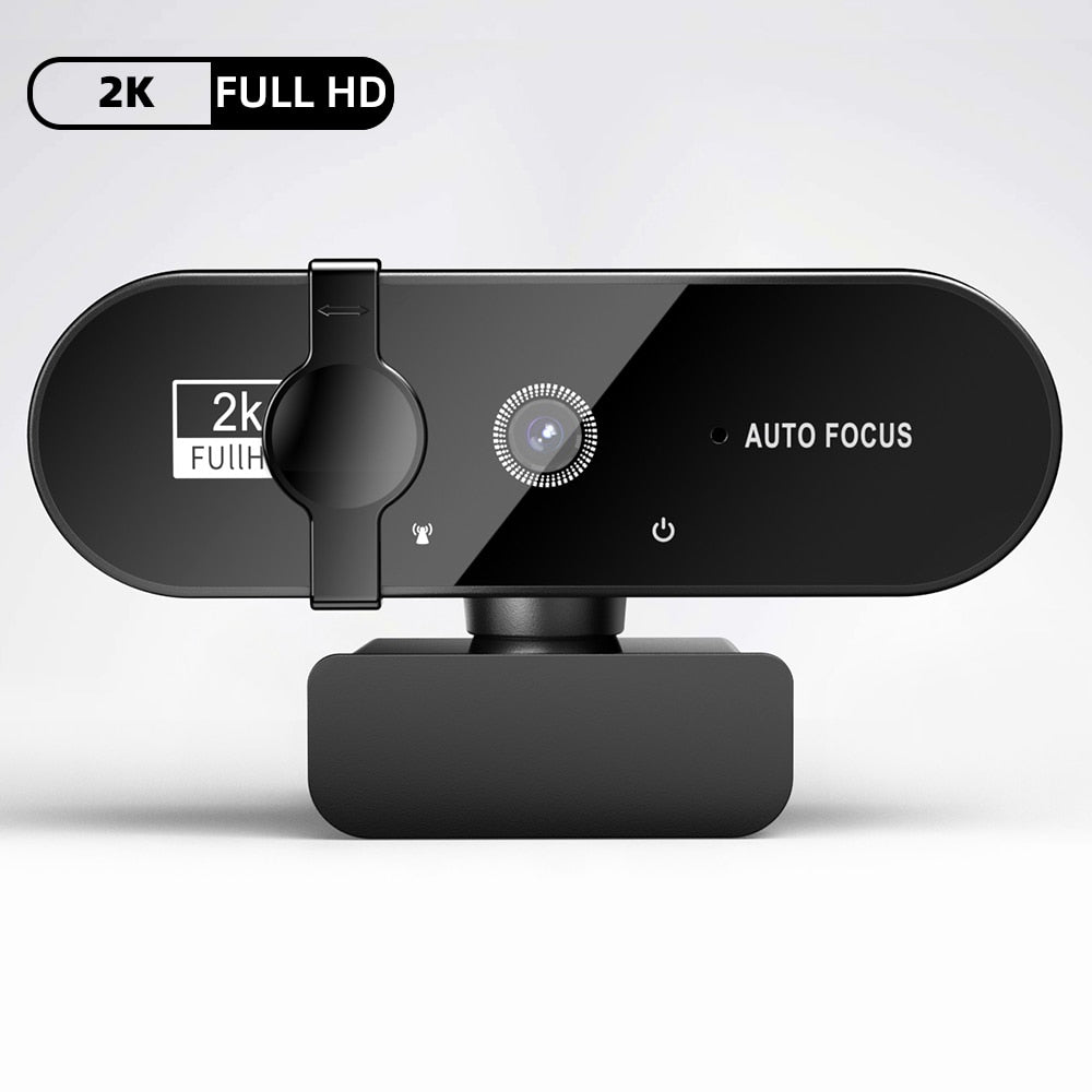 Webcam 4K 1080P Mini Kamera 2K Full HD, Webcam mit Mikrofon 15-30fps USB, Web Cam für Youtube PC Laptop Videoaufnahme Kamera
