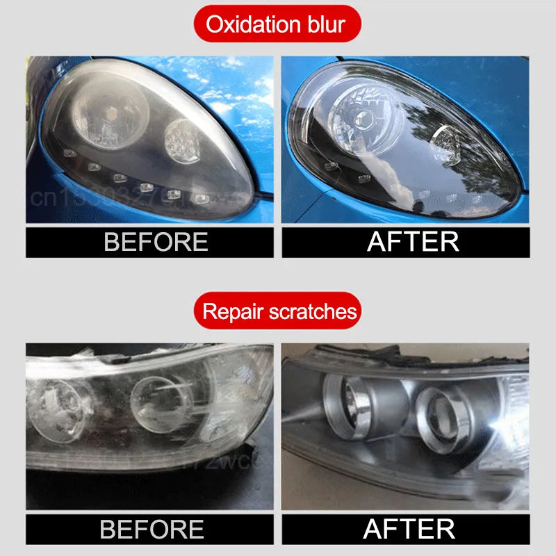 Auto-Scheinwerfer-Restaurierungs-Polier-Sets, Scheinwerfer-Reparatur-Sets, Auto-Lichtpolierer, Reinigungspaste, Autolackpflege, Renoviermittel