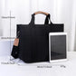 Simple canvas bag for office workers to carry lunch boxes; pure color versatile crossbody bag with large capacity.