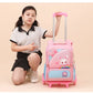 Children's Fashion Cartoon School Bags with 6 Wheels Trolley Backpack Teenagers Girls Rolling Backpack Students Kids Backpack