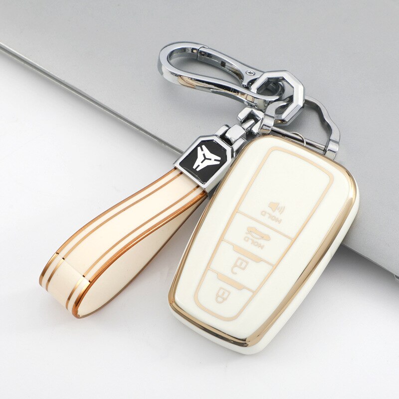 Auto-Fernschlüsselhülle für 2018–2022 Toyota RAV4, Camry, Corolla, Avalon, C-HR, Prius, GT86, Highlander 4 Tasten Keyless Shell