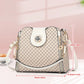 New women's handbag luxury design bucket shoulder crossbody bag flip over printed large capacity shoulder bag