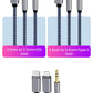 2 in 1 Aux Audio Cable Type C/Lightning To 3.5mm Male Cable For Car Headphone phone USB C IOS to 3.5mm Aux Converter Jack Cable