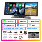 Podofo Autospiegel-Videoaufzeichnung Carplay, Android Auto Wireless-Verbindung GPS-Navigation Dashboard DVR mit AI Voice