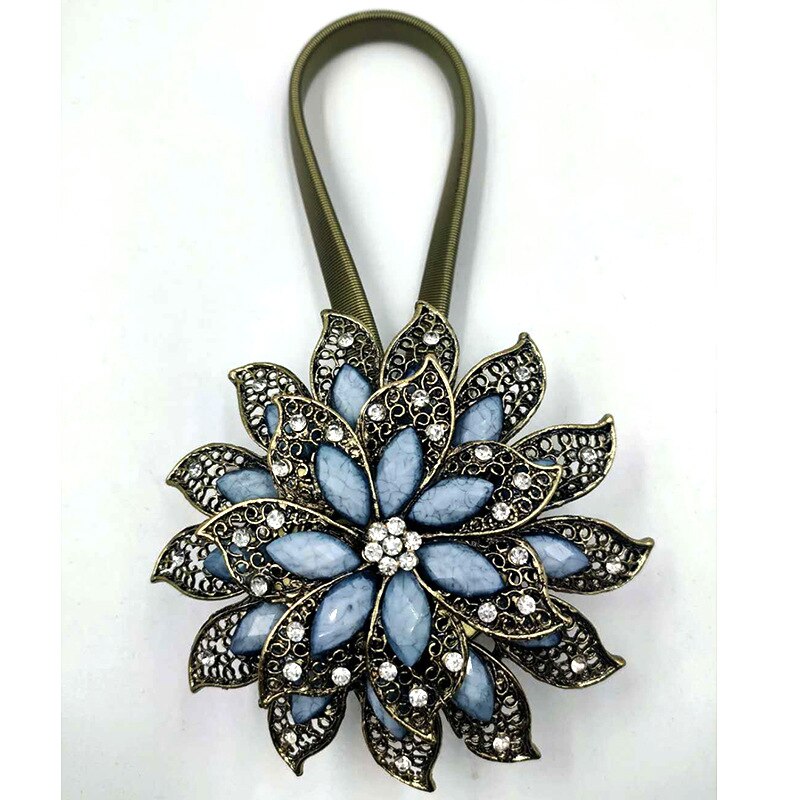 Bunte Vorhangschnalle, dehnbarer Frühling, magnetischer Vorhang-Clip, Vorhanghalter, kreativer Blumen-Riemen