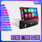 Hizpo Android 12 Universal 1din Autoradio, CarPlay GPS Navigation, Multimedia Player 1 Din Stereo 7 Zoll manuell einziehbarer Bildschirm