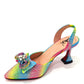 Damen-High-Heel-Spitzzehen-Sandalen, neuestes italienisches Design, Schuhe und Taschen-Set
