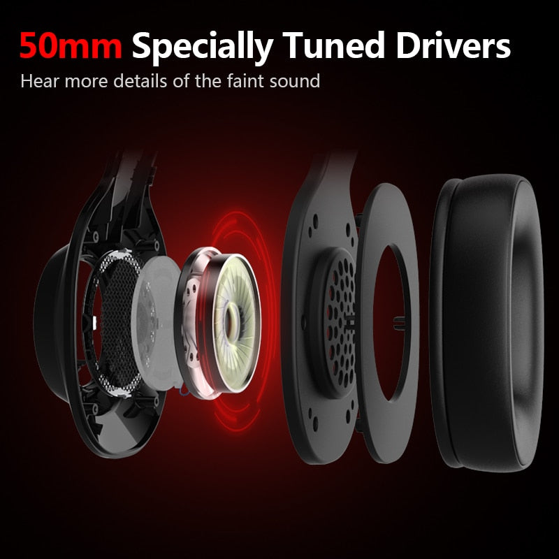 Edifier G2II Gaming-Headset, Gamer-Kopfhörer, kabelgebundenes Headset, 50-mm-Treiber, 7.1-Surround-Sound, RGB-Licht, Mikrofon mit Geräuschunterdrückung