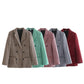 Zweireiher Business Blazer-Mantel für Damen,  Mode für Herbst / Frühling, Mantel für Bürodamen