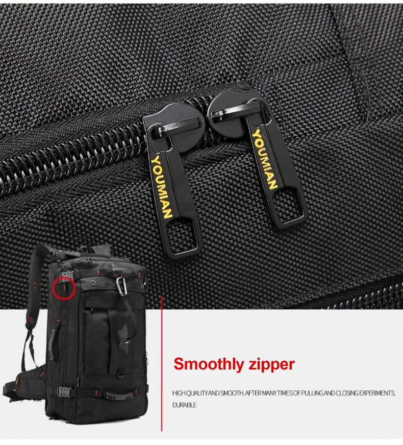 50L 70L Travel Fitness Training Backpack Large Capacity Multifunction Luggage Bag Waterproof Men Outdoor Hiking Trekking PackXA8