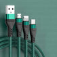 6A 3-in-1 SuperCharging-Kabel Micro-USB-Typ-C, Schnellladegerät Micro-USB-Typ-C-Datenkabel für iPhone 14, 13 Samsung Xiaomi, Huawei