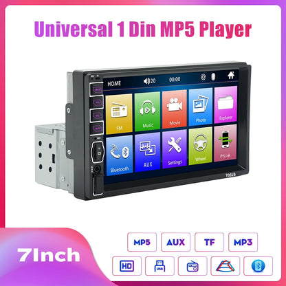 KUNFINE Universal 1 din Autoradio 7 "HD Touchscreen Auto audio Auto Stereo MP5 Auto Multimedia Player Autoradio mit Bluetooth FM