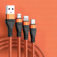 6A 3-in-1 SuperCharging-Kabel Micro-USB-Typ-C, Schnellladegerät Micro-USB-Typ-C-Datenkabel für iPhone 14, 13 Samsung Xiaomi, Huawei