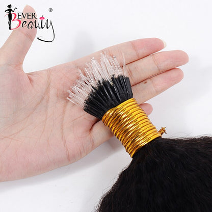 Brasilianische Afro Haarverlängerungen, Echthaar für Frauen