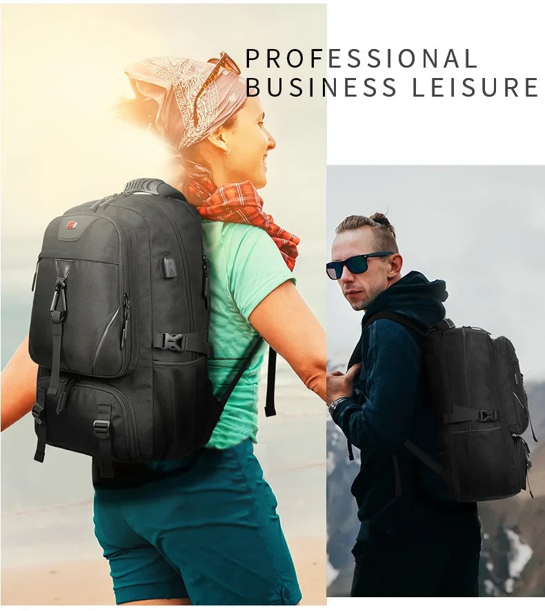 50L 60L 80L Outdoor Backpack with USB Port for Men Pack Bags Large Capacity Unisex Sports Trekking Hiking Camping Available in