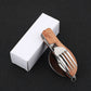 4 in 1 Multifunktionales Outdoor-Geschirr aus Edelstahl, faltbar, Gabel, Löffel, Messer, ideal für Picknick, Camping, Wandern, Reisen