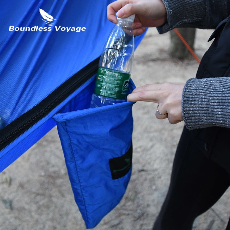 Boundless Voyage Camping-Hängematte mit Baumgurten, Karabiner Outdoor Hängebett Schaukel