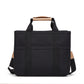 Simple canvas bag for office workers to carry lunch boxes; pure color versatile crossbody bag with large capacity.