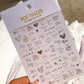 3D Nagelaufkleber, love Aufkleber, Gesicht Muster, Valentinstag Nail art Dekoration, Liebesherz