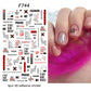 1PCS 3D Nagelzubehör, Maniküre-Nagelteile, Nageldekoration mit Liebes-Herz Aufkleber