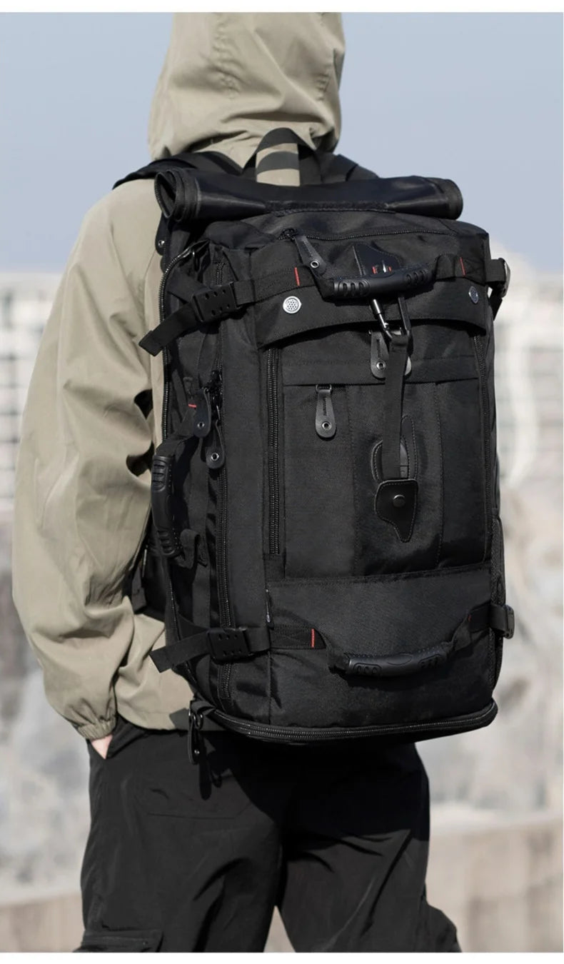 50L 70L Travel Fitness Training Backpack Large Capacity Multifunction Luggage Bag Waterproof Men Outdoor Hiking Trekking PackXA8