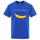Banana Mode Druck Männer T-shirts, Casual Atmungsaktive Tops Übergroße