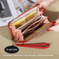 KISMIS New Long Women's Zipper Wallet - Korean Splicing, Color Contrast, Tassel, and Rivet Details