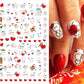 1PCS 3D Nagelzubehör, Maniküre-Nagelteile, Nageldekoration mit Liebes-Herz Aufkleber