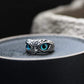 Charmante Mode Eule Ring Design, Multicolor Augen