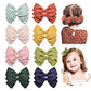 10Pcs/Set neue solide Band Bowknot Haarspangen für Baby Mädchen, handgemachte niedliche HaarnadelsBögen