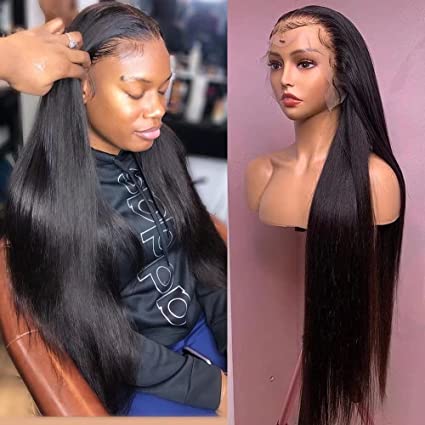Front Human Hair Perücken für schwarze Frauen 180%
