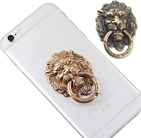 360 Grad Löwe Metall Fingerring, Smartphone Ständer, Handyhalter für iPhone, iPad, Xiaomi, Huawei