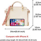 Foxer Lederhandtaschen für Frauen, Echtes Leder Damen Top-Griff Taschen mit Verstellbarem Schultergurt