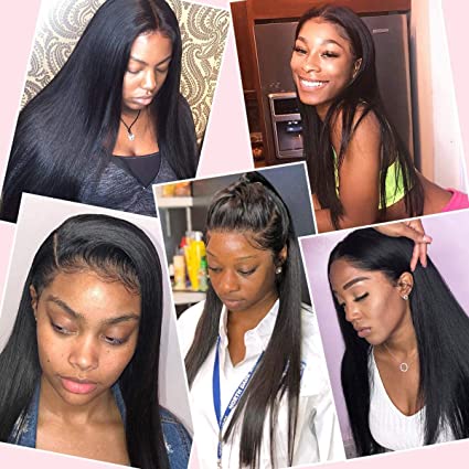 Front Human Hair Perücken für schwarze Frauen 180%