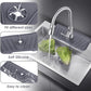 Silikon-Küchenarmatur-Matte für Spüle, faltbare Spülmatte, Wasserhahn, Spritzfänger, Badezimmer-Arbeitsplatten-Schutzmatte