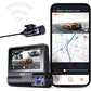 AZDOME M550 Nachtsicht Kamera  3 Kanal Dash Cam, Front Innen Hinten Drei Weg Auto Dash Kamera, 4K+1080P Dual Kanal mit GPS WiFi IR Auto