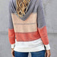 Damen Fitshinling Bohemian Kapuzenpullover, Gestreift Hoodie Entspannt Sweatshirt mit Kapuze