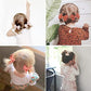 10Pcs/Set neue solide Band Bowknot Haarspangen für Baby Mädchen, handgemachte niedliche HaarnadelsBögen