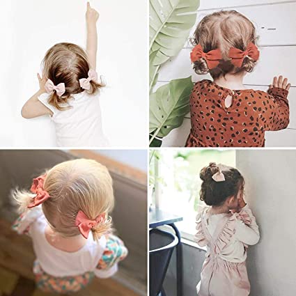 10Pcs/Set neue solide Band Bowknot Haarspangen für Baby Mädchen, handgemachte niedliche HaarnadelsBögen