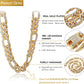 18 Karat Echt Vergoldette Halskette/Platin überzogen, Weißgold Halsband Halskette Armband
