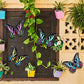 Home Decor Metallschmetterling mit GlassWall Artwork für Gartendekoration, Tierstatuen und Skulpturen für den Garten