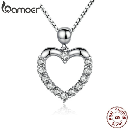 Neue Authentische 925 Sterling Silber, Weibliche Herz Anhänger Halskette