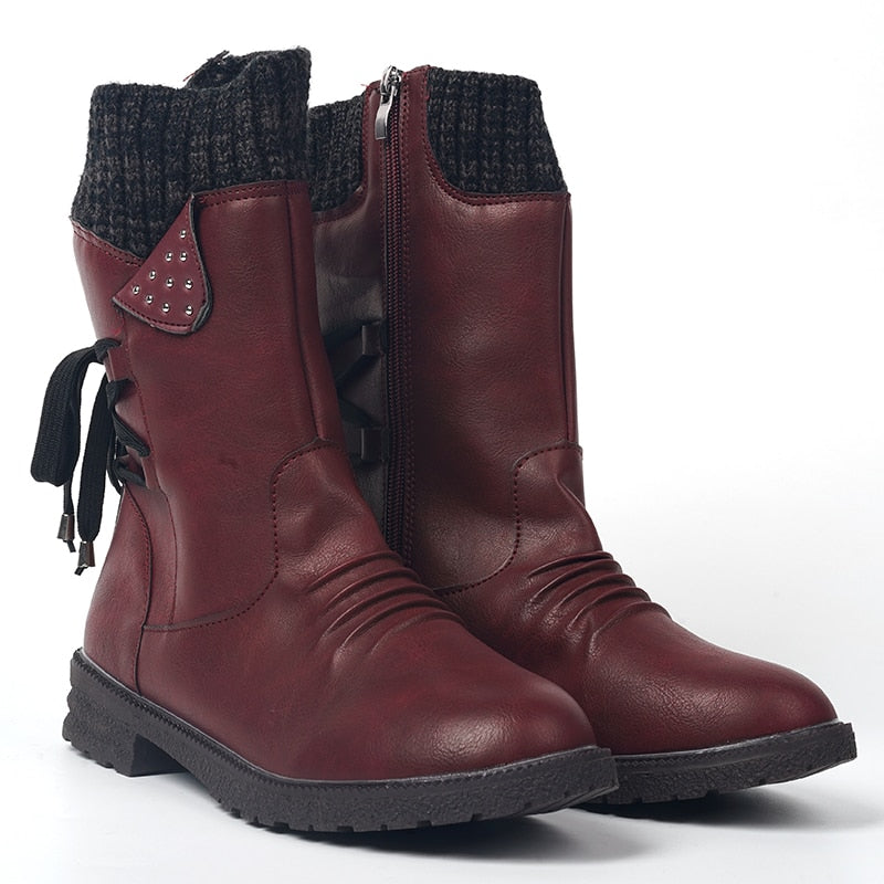 2023 Warme Damen Wildleder Schnee Stiefel, Outdoor Stiefel
