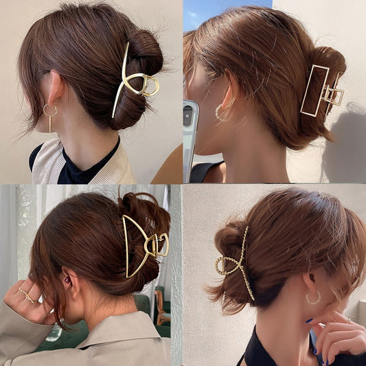 Frauen Geometrische Haarschmuck für Damen,  Metall Haarspangen Mode
