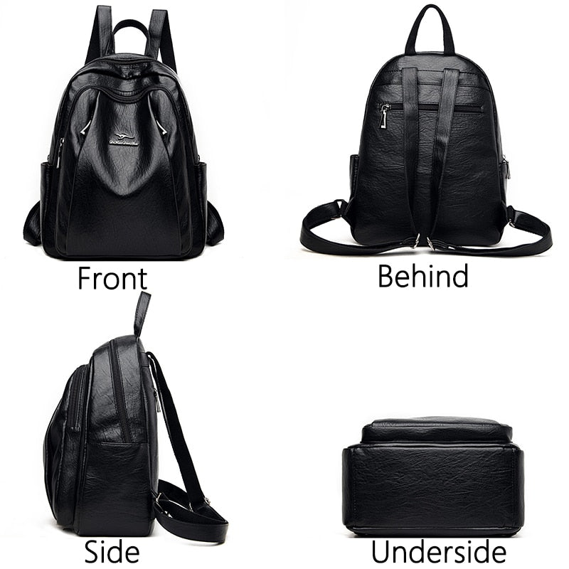 Damen echtes designer Leder Rücksack, Hohe Qualität